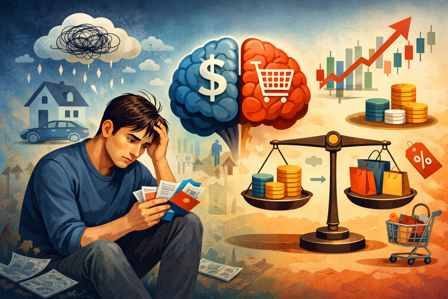 روانشناسی هوش مالی: چرا پول ما را کنترل می کند؟ (ریشه یابی اضطراب مالی و استراتژی های عملی)